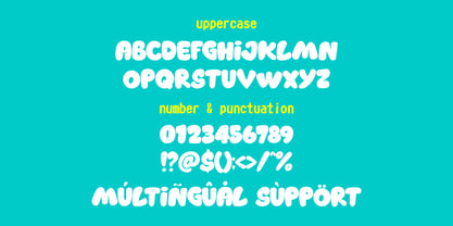 Chubby Popz Font Poster 2