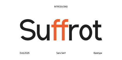 Suffrot Font Poster 1