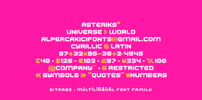 Bitrage Font Poster 12