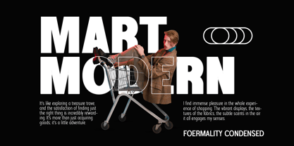 Foermality Condensed Font Poster 3