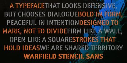 Warfield Font Poster 10