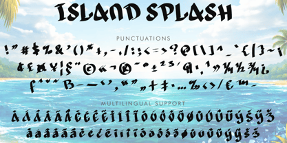Island Splash Font Poster 5