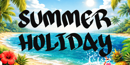 Island Splash Font Poster 2