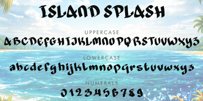 Island Splash Font Poster 4