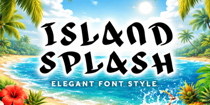 Island Splash Font Poster 1