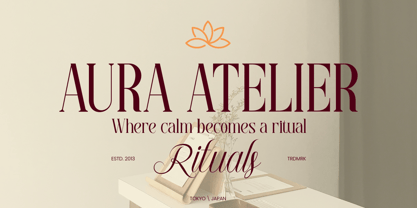 Georgia Praline Script Font Poster 2