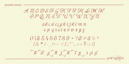Grande Laguna Script Font Poster 8
