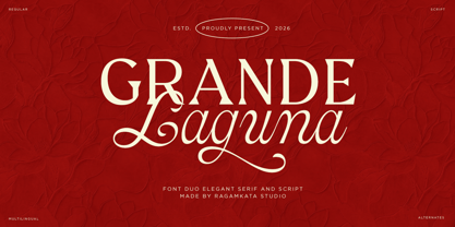 Grande Laguna Script Font Poster 1