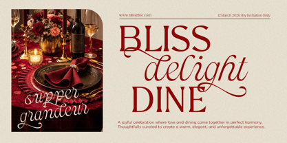 Grande Laguna Script Font Poster 2
