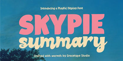 Skypie Summary Font Poster 1