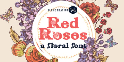 ZP Red Roses Font Poster 1