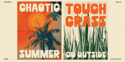 Savero Font Poster 6
