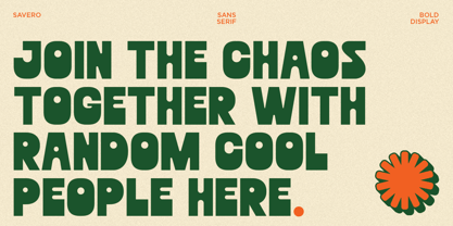 Savero Font Poster 5