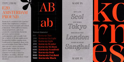 Kornesia Font Poster 2