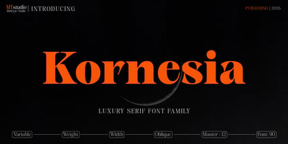 Kornesia Font Poster 1