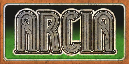 Arcia Font Poster 1