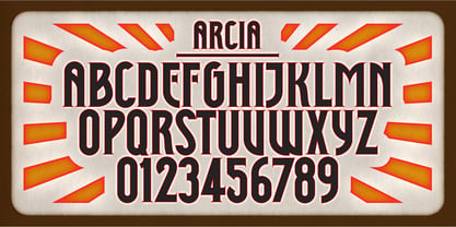 Arcia Font Poster 2