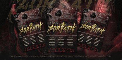 Atherna Font Poster 7