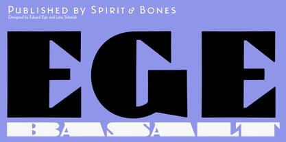 Ege Basalt Font Poster 1