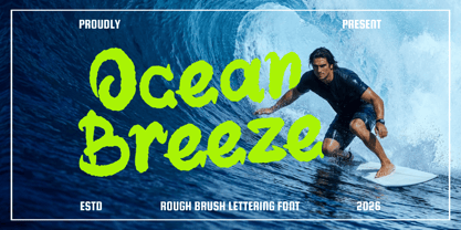 Ocean Brezze Font Poster 1