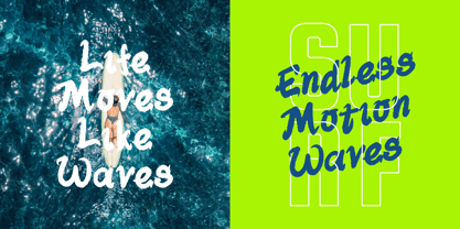 Ocean Brezze Font Poster 2