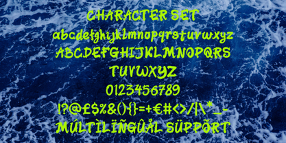 Ocean Brezze Font Poster 5