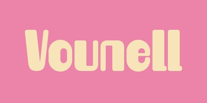 Vounell Font Poster 1