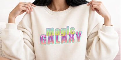 Dreamy  glitter Font Poster 5