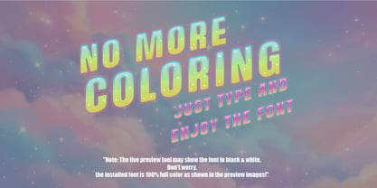 Dreamy  glitter Font Poster 3