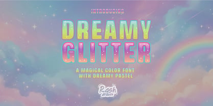 Dreamy  glitter Font Poster 1