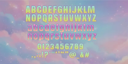 Dreamy  glitter Font Poster 2
