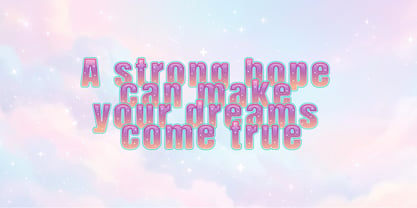 Dreamy  glitter Font Poster 6