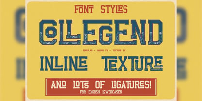 Collegend Font Poster 5