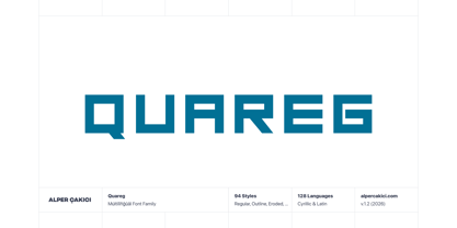 Quareg Font Poster 1