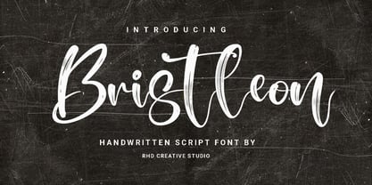 Bristleon Font Poster 1