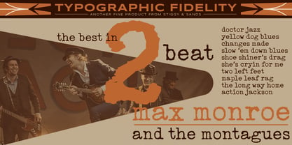 Distressed Telegraph Font Poster 4