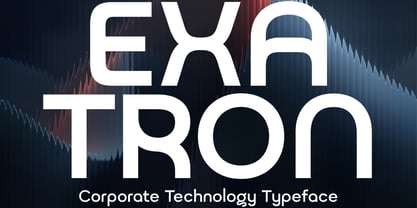 Exatron Font Poster 1