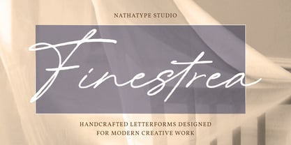 Finestrea Font Poster 1