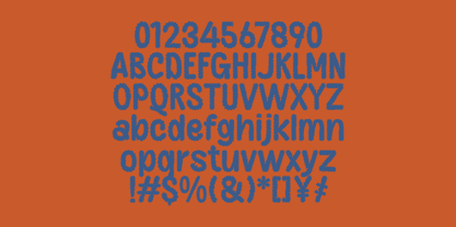 Banso Fuzzy Font Poster 5