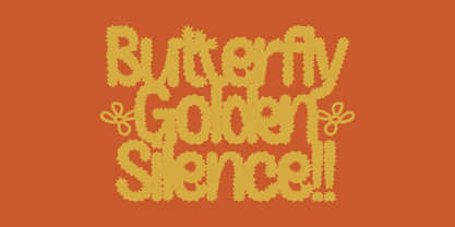 Banso Fuzzy Font Poster 8