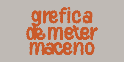 Banso Fuzzy Font Poster 7