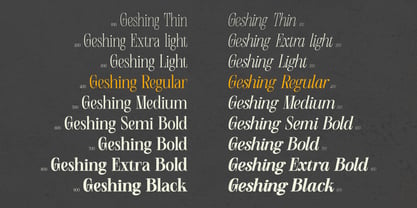 Geshing Font Poster 3