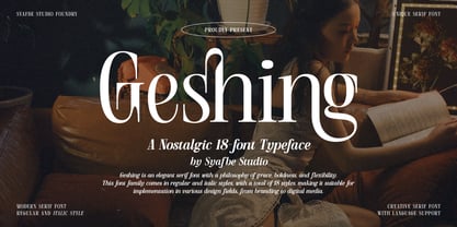 Geshing Font Poster 1