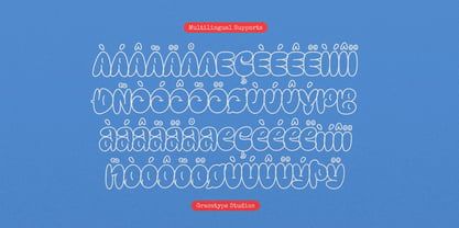 Crustte Bubbly Font Poster 11