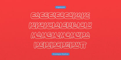 Crustte Bubbly Font Poster 12