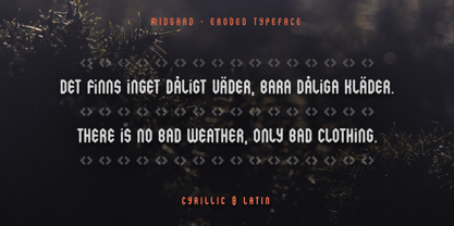 Midgard Font Poster 12