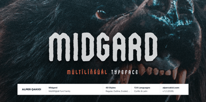 Midgard Font Poster 1