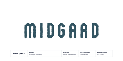 Midgard Font Poster 15