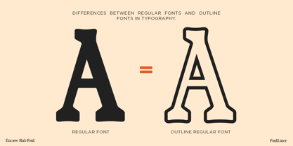 Encave Outline Font Poster 7