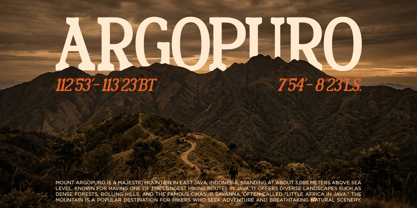 Encave Outline Font Poster 2